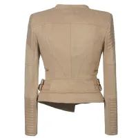 Women's Faux Leather Slim Jacket thumbnail 4