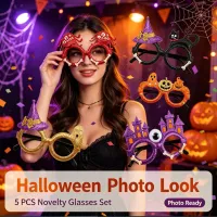 5Pcs Halloween Novelty Eyeglasses Set thumbnail 5