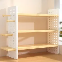 3-Tier Wood Desktop Organizer Rack thumbnail 5