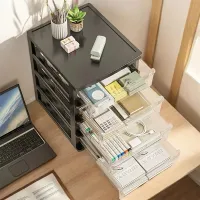 Clear Desktop Storage Organizer with Drawer thumbnail 6