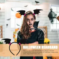 Girls Vampire Bat Wing Headband Costume thumbnail 5