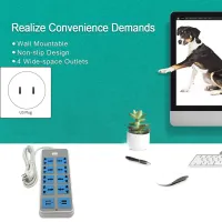 ABAN 8-Outlet Surge Protector Power Strip with 4 USB Ports thumbnail 3