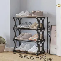 4-6 Tier Metal Shoe Rack Tower thumbnail 5