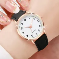 Arabic Dial Quartz Watch with Leather Strap thumbnail 4