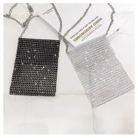 2025 Korean-Style Diamond Mini Chain Purse thumbnail 1