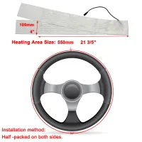 12V Carbon Fiber Steering Wheel Heater Kit thumbnail 2