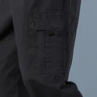Men's Black Cotton Cargo Joggers thumbnail 4