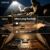 1200LM Solar Camping Lantern thumbnail 3