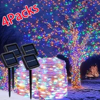 Solar LED String Lights - 4 Pack 160ft thumbnail 6