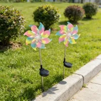 Solar Windmill Garden Light thumbnail 3