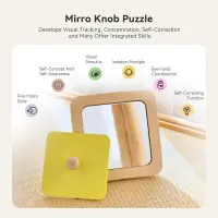 Montessori Mirror Puzzle Busy Board thumbnail 2