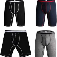 Men's 3-Pack Long Leg Cotton Boxers thumbnail 4