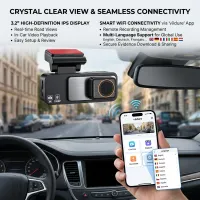 4K Dual Lens Dash Cam GPS WiFi DVR thumbnail 4