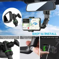 Rearview Mirror Phone Holder Mount thumbnail 5