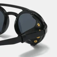 Retro Steampunk Round UV400 Sunglasses thumbnail 3