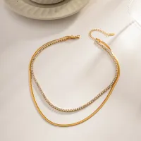 18K Gold Plated Snake Chain Necklace thumbnail 4