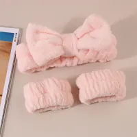 3Pcs Spa Headband & Wristband Set thumbnail 3