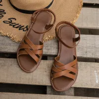 Women's Roman Strap Flat Sandals thumbnail 2