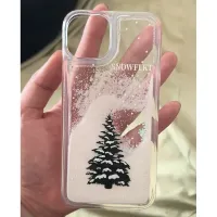 Christmas Tree Print Clear iPhone Case thumbnail 5