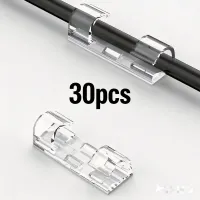 Clear Adhesive Cable Clips 30-Pack thumbnail 1