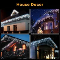 Solar Waterfall Curtain Lights thumbnail 5