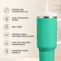 Cat Peeking Vacuum Flask 40oz thumbnail 4