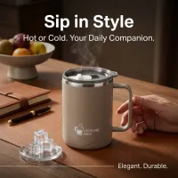 Stainless Steel Travel Coffee Mug thumbnail 3