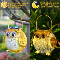 Owl Solar Lantern Outdoor Light thumbnail 5