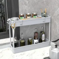 Slim 3-Tier Rolling Storage Cart thumbnail 6