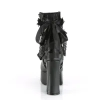 Gothic Chain Lace-Up Ankle Boots thumbnail 6