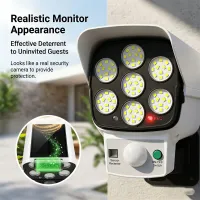 Solar Dummy Security Camera with LED Light thumbnail 1