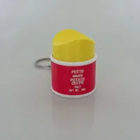 3D Printed Potato Chip Clicker Fidget Toy Keychain thumbnail 5