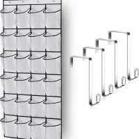 24-Grid Shoe Organizer Storage Rack thumbnail 6
