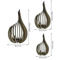 Nordic Wooden Tea Light Holder thumbnail 3