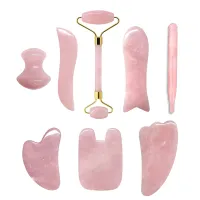 Rose Quartz Jade Roller & Gua Sha Set thumbnail 1