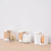 Acrylic Cotton Swab Organizer Box thumbnail 2