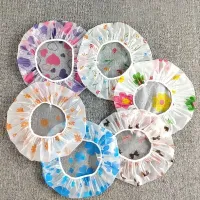 4-Pack Printed Waterproof Shower Caps thumbnail 1