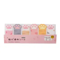 Kawaii Cat Paw Sticky Notes Set thumbnail 5