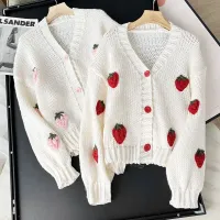 Strawberry Preppy Cardigan - Spring 2026 thumbnail 1