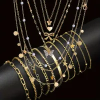 17-Piece Minimalist Vintage Jewelry Set for Women thumbnail 1
