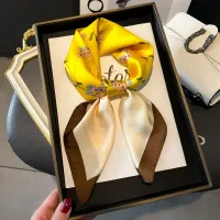 Luxury Horse Pattern Silk Scarf thumbnail 3