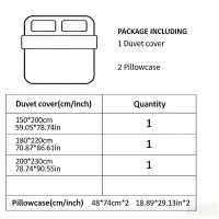 Pink Striped Cotton Duvet Cover Set 3pc thumbnail 6