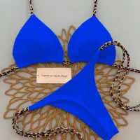 Leopard Print Thong Bikini Set thumbnail 6