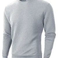Men's Knitted Jacquard Crew Sweater thumbnail 6