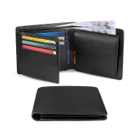 Slim RFID Blocking Leather Wallet for Men thumbnail 1