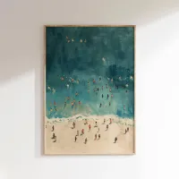 Summer Ocean Swimming Canvas Art thumbnail 1