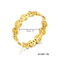 Adjustable Coin Chain Stackable Ring thumbnail 6