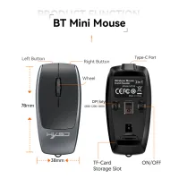 Bluetooth 5.1 Wireless Mini Mouse with TF Card Reader thumbnail 5