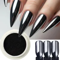 Chrome Black Nail Powder thumbnail 1