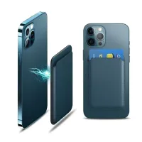 Luxury Magnetic Leather iPhone Wallet Case thumbnail 1